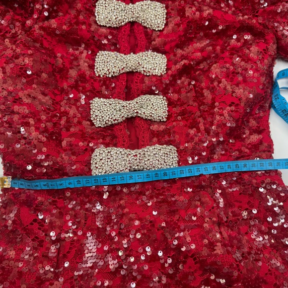 🆕 REBECCA VALLANCE 🧿 NWOT x Nicky Hilton Leyla Short Sleeve Mini Dress, Sz US2 - Picture 17 of 17